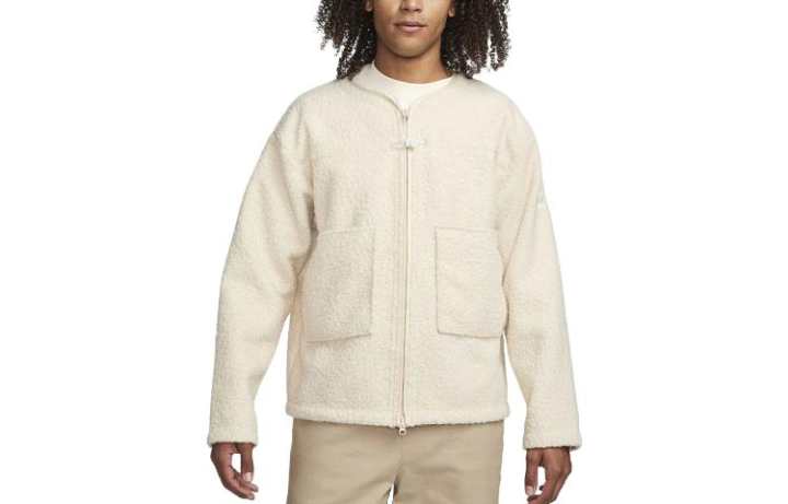 Nike Nike SPORTSWEAR TECH PACK Jackets Men's Ecru Crew Neck Thickened Other