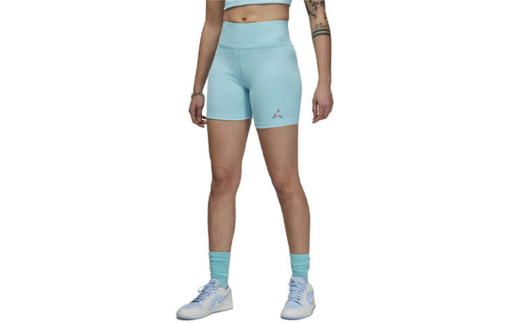 Jordan Jordan Sports Shorts Women's Light Blue Moderate Tight Pants