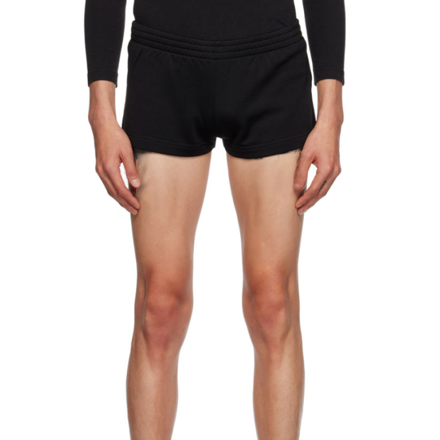 Balenciaga FW23 Casual Shorts Regular Fit Men's Black
