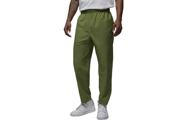 Jordan Jordan Casual Pants Men's Green Moderate Straight Fit Pants