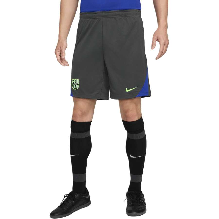 Nike Nike FCDri Fit FW24 Barcelona Strike Third Soccer Bottom Men's Dark Gray/Royal Bronze/Impact Yellow Green