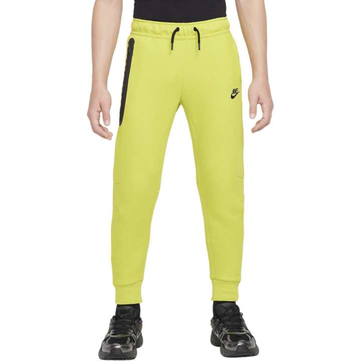Nike Nike Knitted Sweatpants Sportswear Tech Fleece Big Kids' Boys' Pants Yellow Kids'