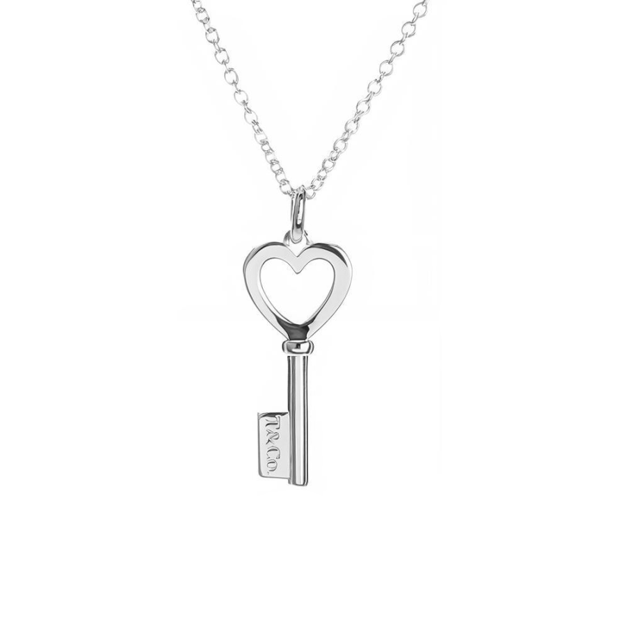 TIFFANY & CO. Keys 925 Sterling Silver Necklaces Women's Silver