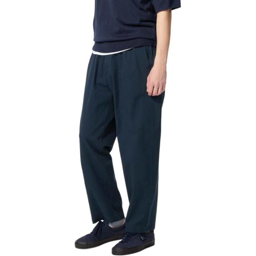 UNIQLO Casual Pants Men's Navy Blue Moderate Straight Fit Pants