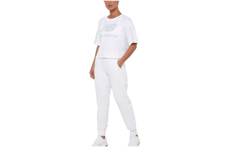 New Balance New Balance Drop Shoulder Sleeve T Shirt Women's White