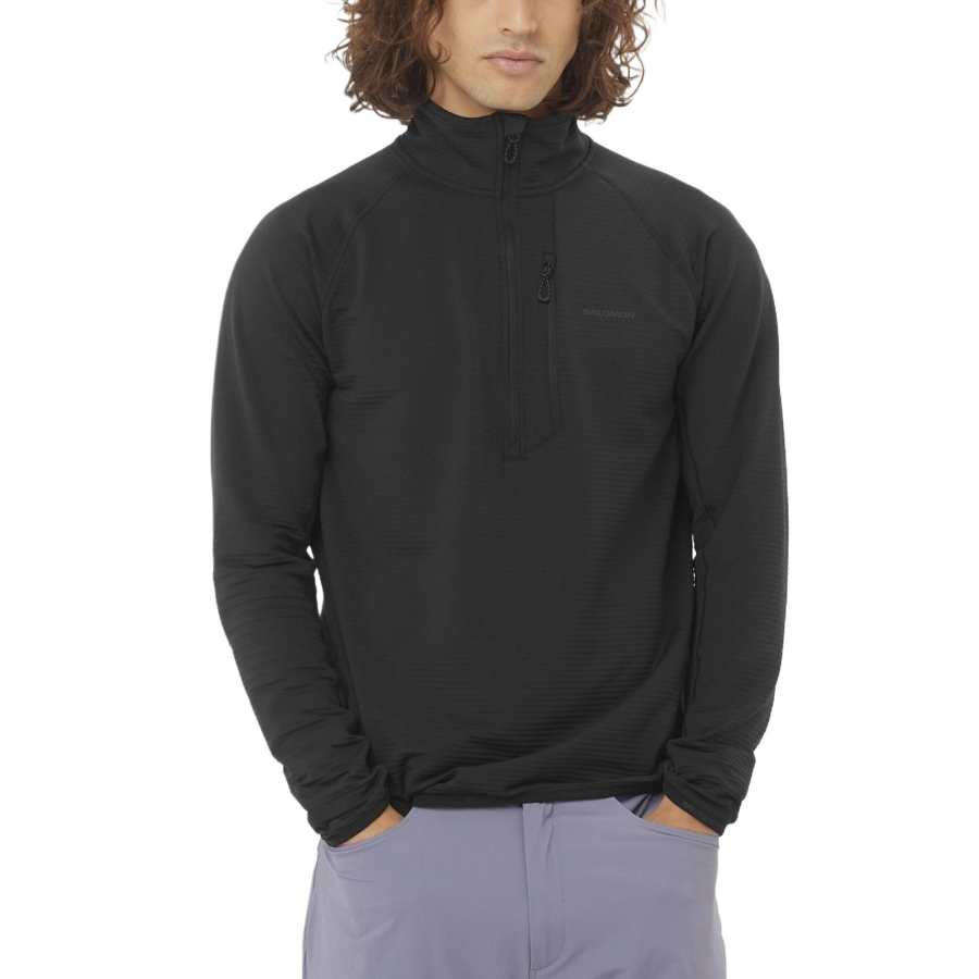 SALOMON ESSENTIAL LIGHTWARM Mountaineering Clothing Men's Black