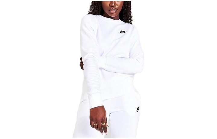 Nike Nike Sweatshirts Women's White Crew Neck Moderate Regular