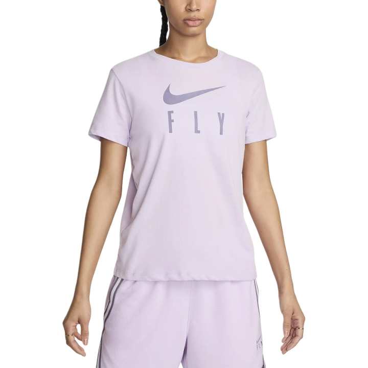 Nike Nike Dri Fit Swoosh Fly Standard T Shirt Women's Light Purple