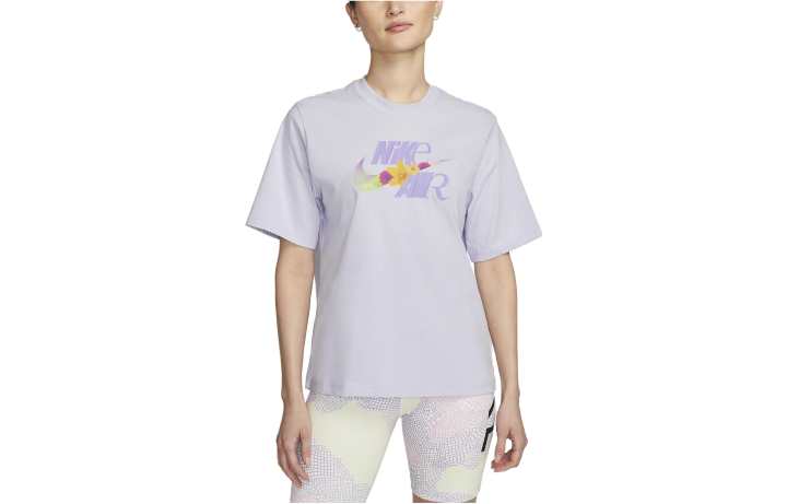 Nike Nike Drop Shoulder Sleeve T Shirt Women's Oxygen Purple