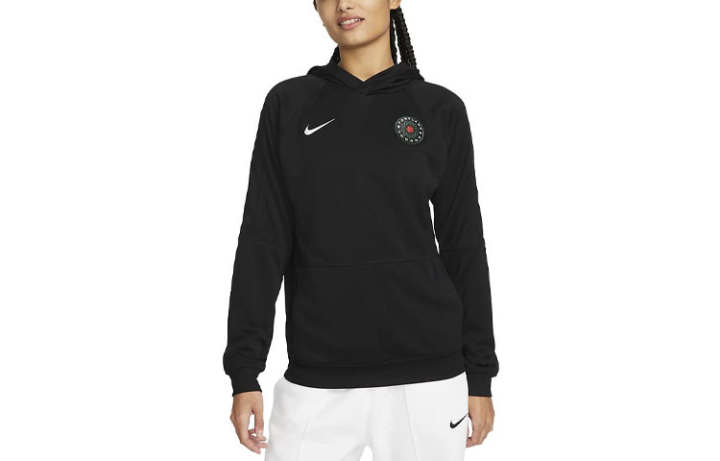 Nike Nike Sweatshirts Women's Black Hooded Moderate Regular