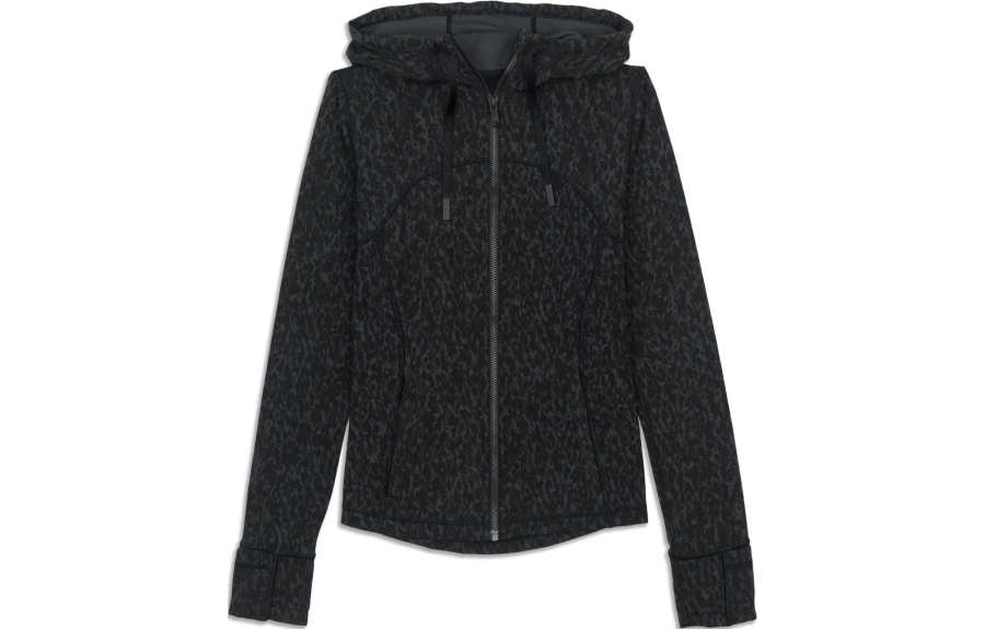Lululemon Define Jackets & Coats Women's Black Gray Panther Print