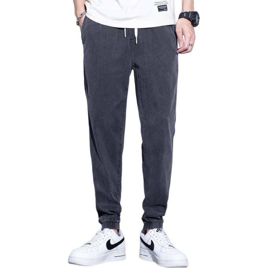 Tonlion Casual Pants Men's Dark Gray