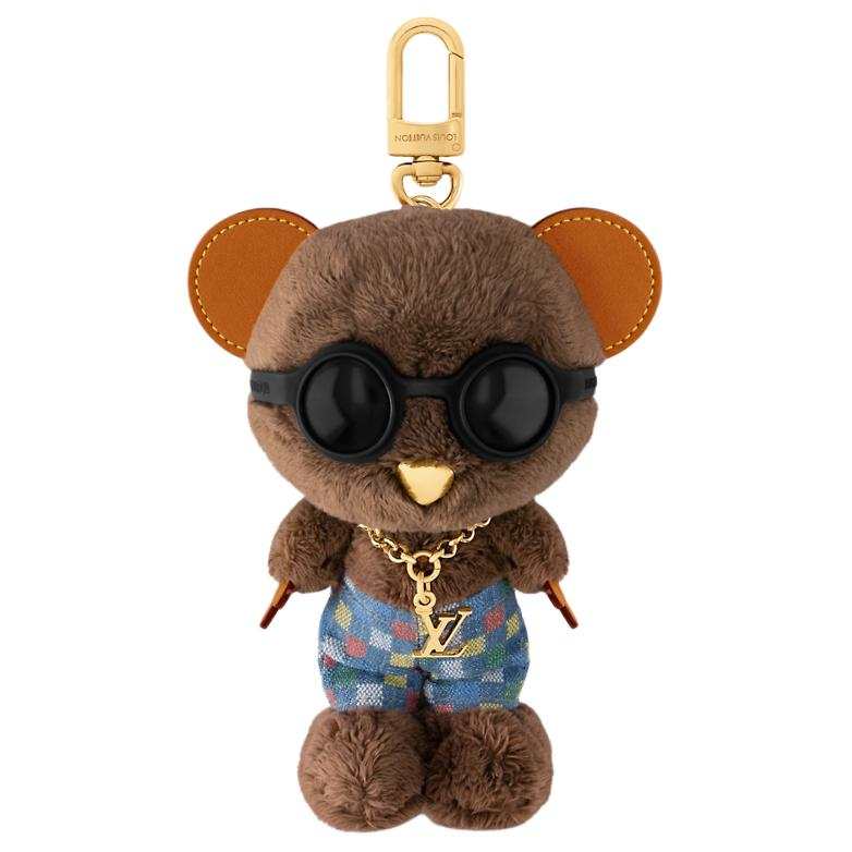 LOUIS VUITTON X Nigo Collaboration Synthetic Fur Bag Accessory Men's Blue