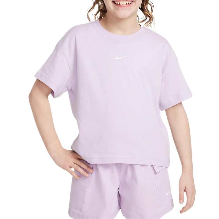 Nike Nike Sportswear Essentials Swoosh T Shirt Pink Kids'