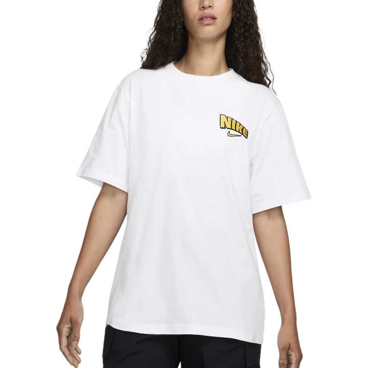 Nike Nike Drop Shoulder Sleeve T Shirt Women's White