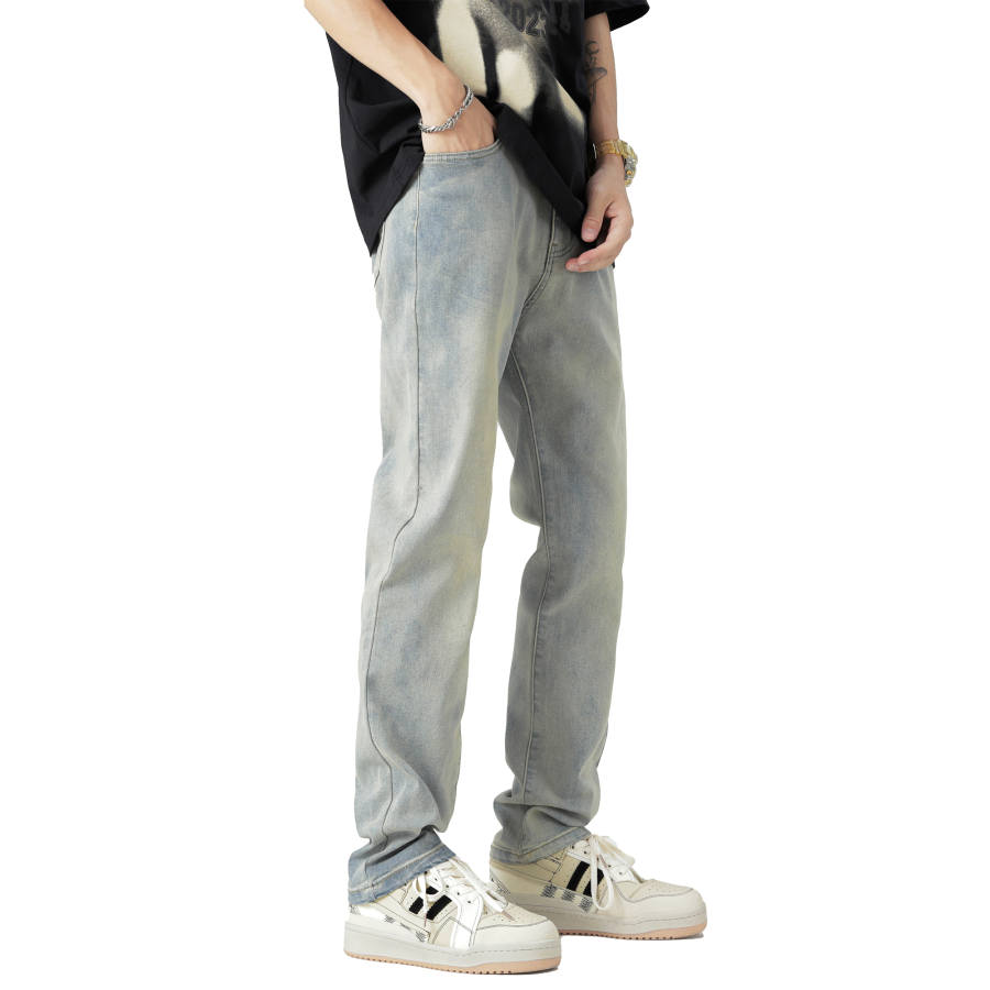 GNOMESHGH Jeans Unisex Moderate Straight Fit Pants
