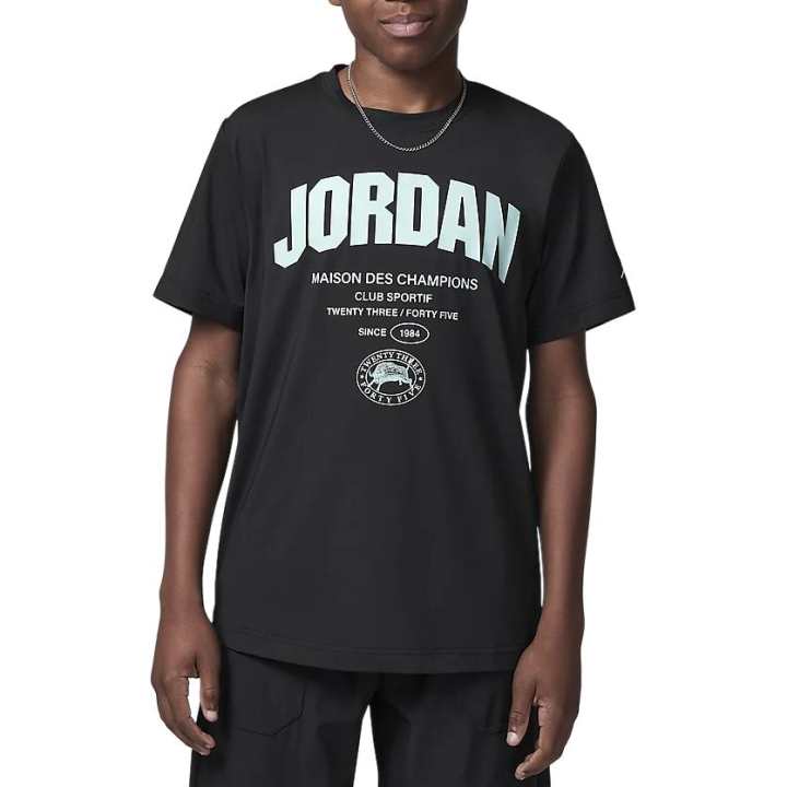 Jordan Jordan Des Champions T Shirt Black Teenagers
