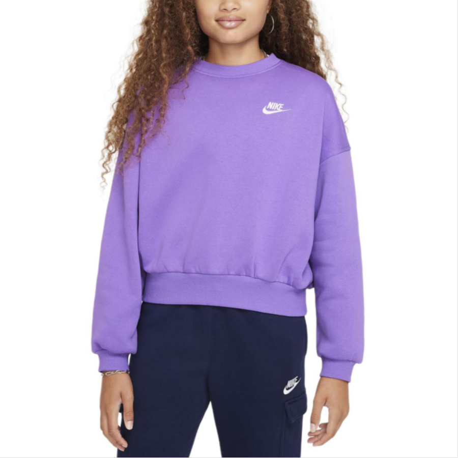 Nike Nike Sweatshirt Sportswear Club Blackberry Color Teenagers