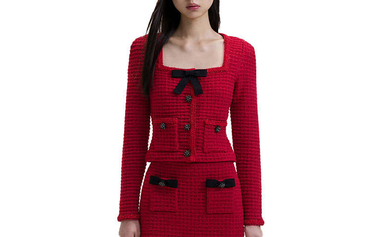 Self-portrait Self portrait Knitwear Women's Burgundy