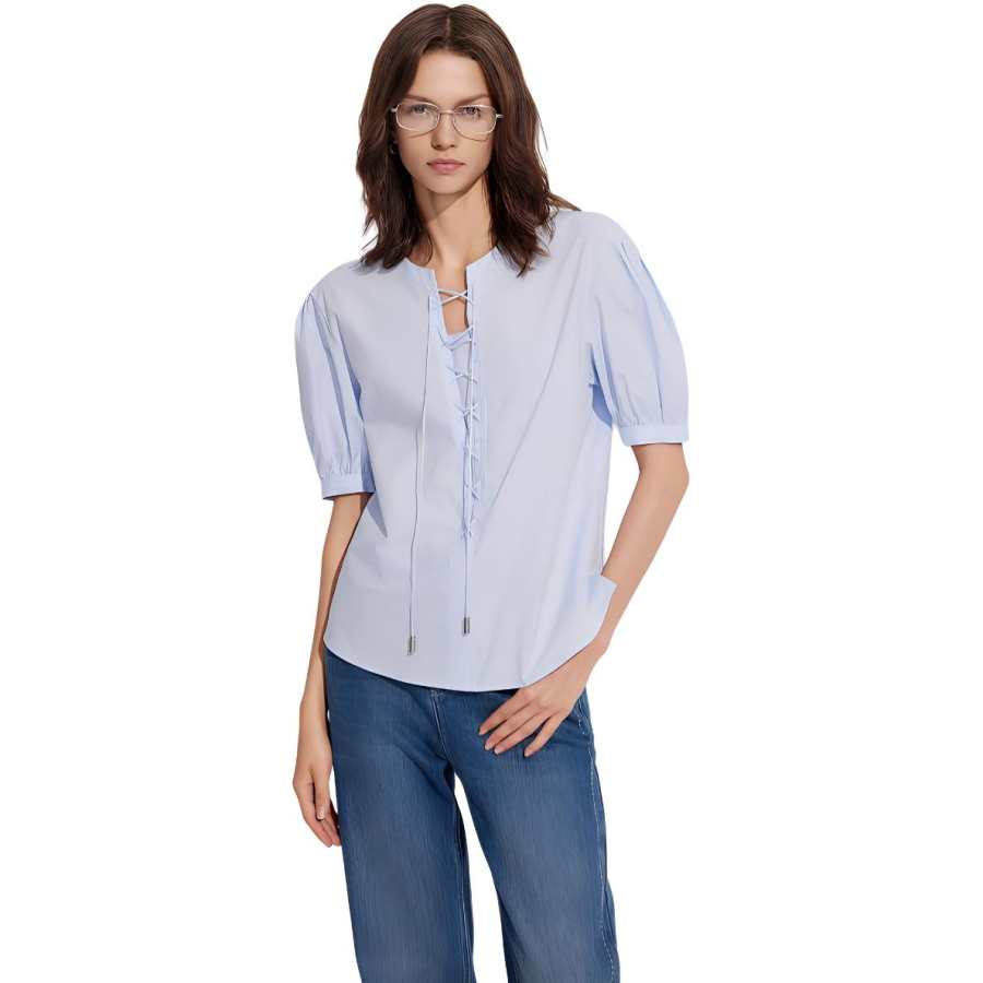 ELLE Shirts Women's V Neck Moderate Shirt