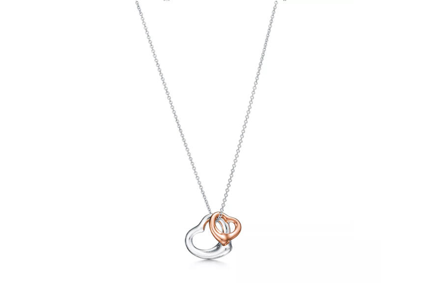 TIFFANY & CO. Elsa Peretti® 18K Rose Gold Necklaces Women's Silver
