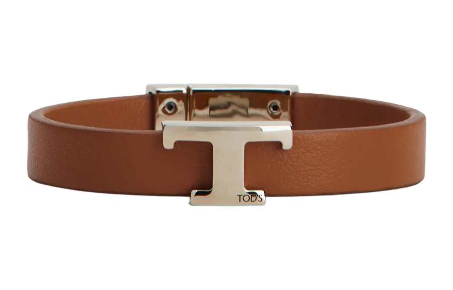 TOD'S 【Replicated_PM】logo-plaque leather bracelet