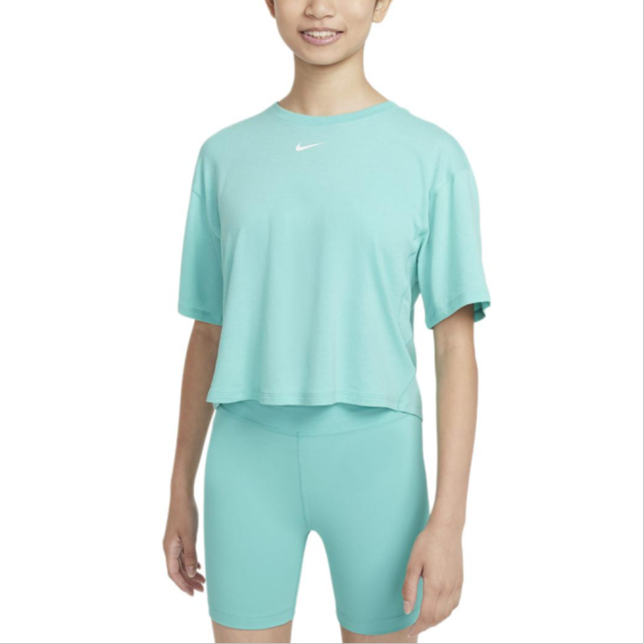 Nike Nike Dri Fit One Relaxed T Shirt Frost Green Children Aged 3 7 Years Old