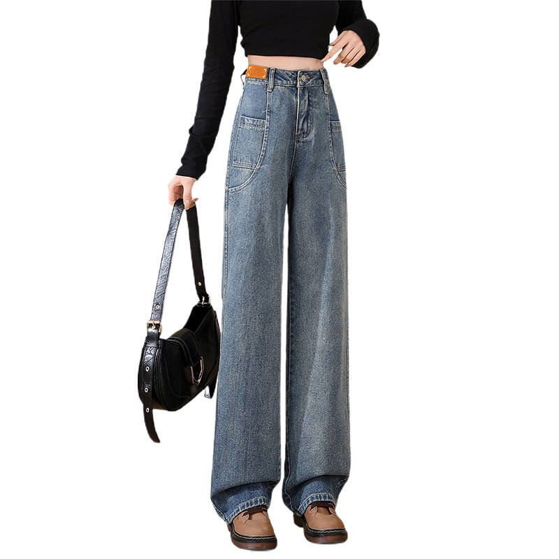 BALENO Jeans Women's Blue Moderate Wide Leg Pants