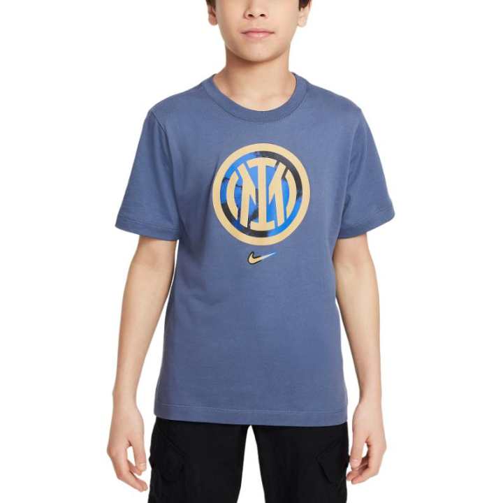 Nike Nike T Shirt Diffusion Blue Teenagers