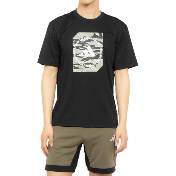 Adidas Adidas Clothing T Shirts Men's Black Crew Neck