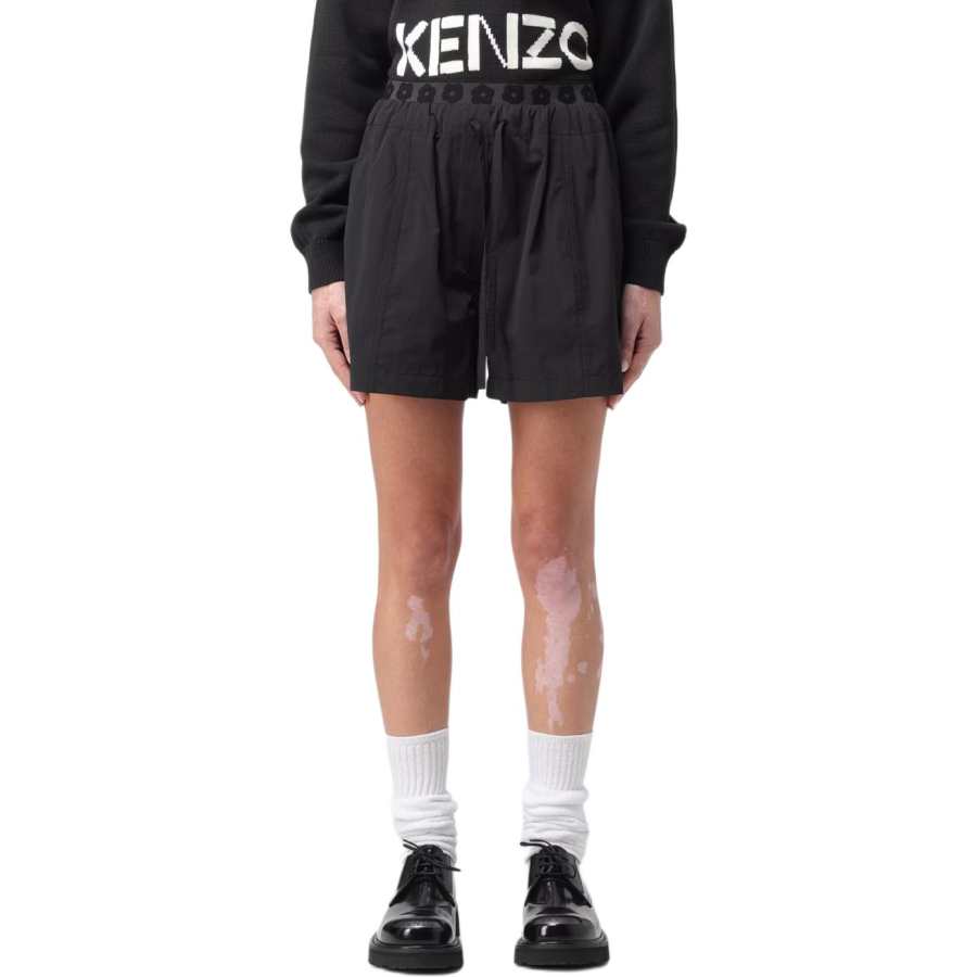 KENZO KENZO Boke Flower Embroidered Drawstring Shorts