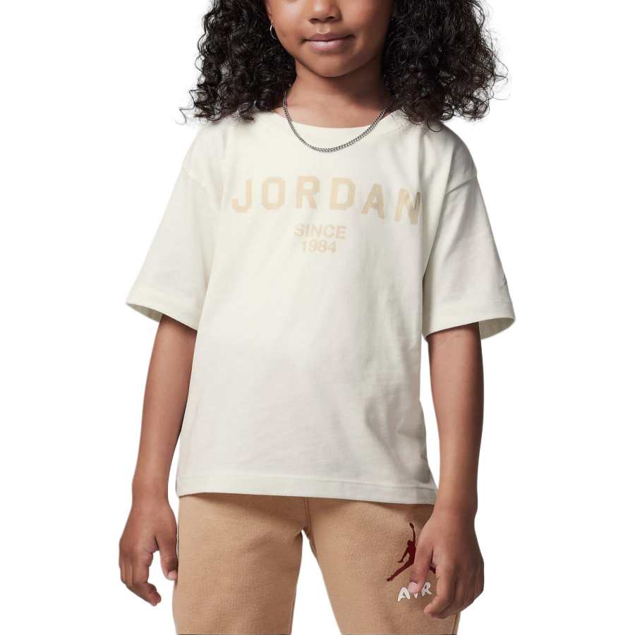 Jordan Jordan GRAPHIC T SHIRT T Shirt Sail White Children Aged 3 7 Years Old