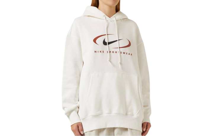 Nike Nike Sweatshirts Women's White Hooded Moderate Regular