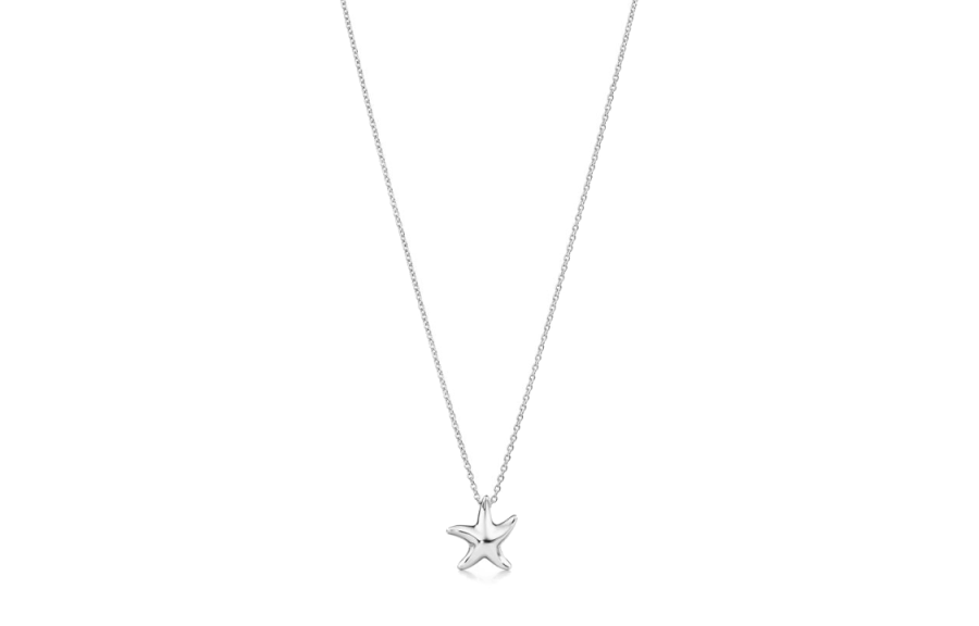 TIFFANY & CO. Elsa Peretti® 925 Sterling Silver Necklaces Unisex Silver