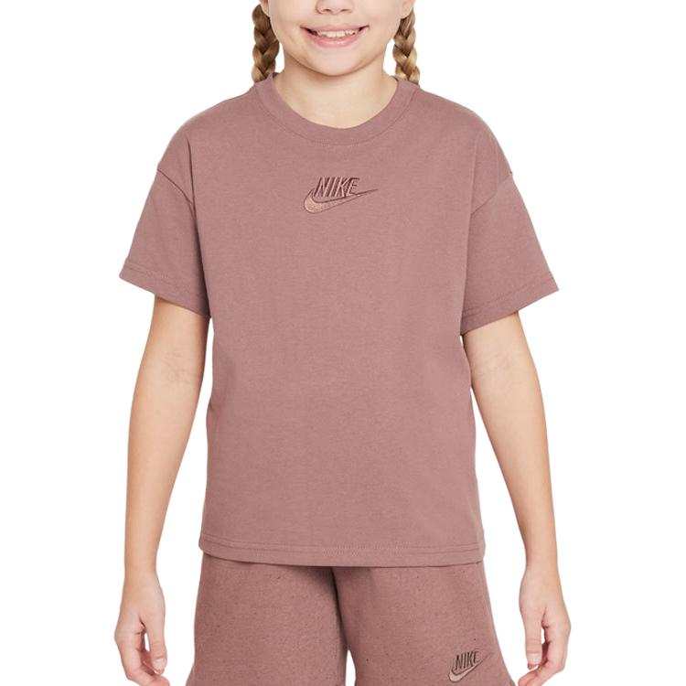 Nike Nike T Shirt SPORTSWEAR Smoky Purple Red Kids'