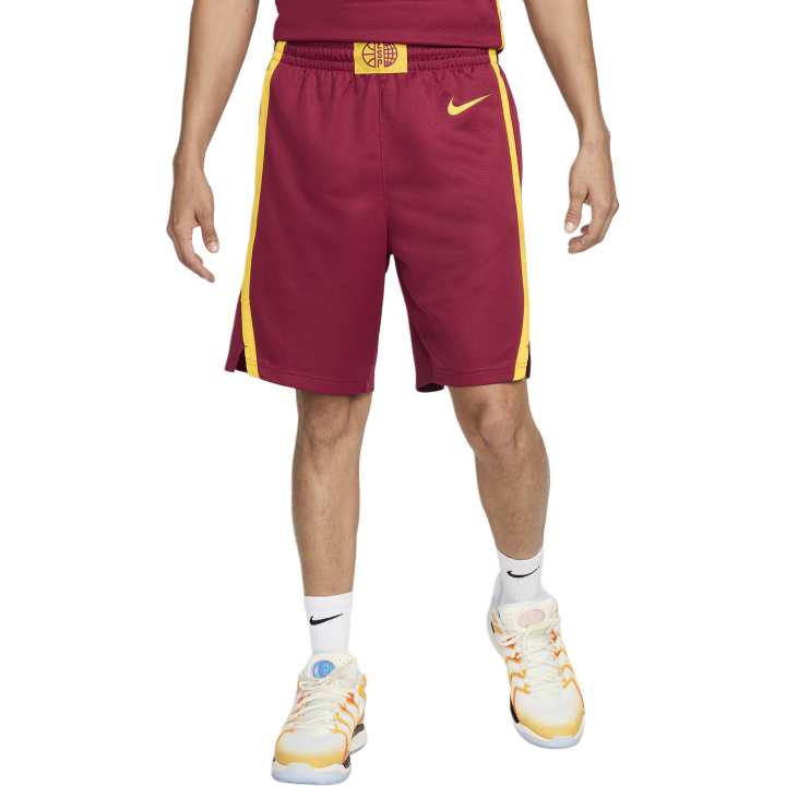 Nike Nike Basketball Shorts Men's Dark Red/Yellow