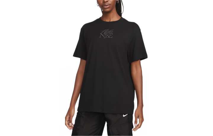 Nike Nike Drop Shoulder Sleeve T Shirt Women's Black