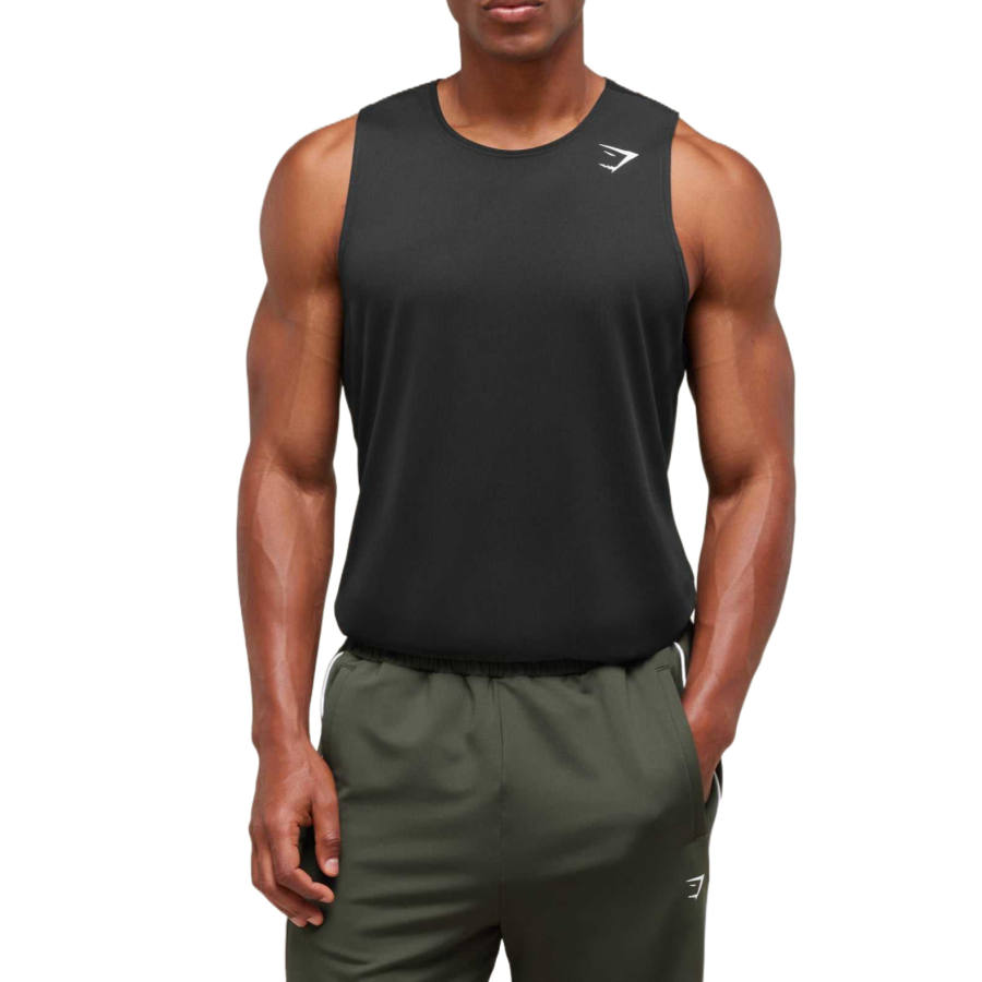 GYMSHARK Tank Tops Men's Crew Neck Moderate