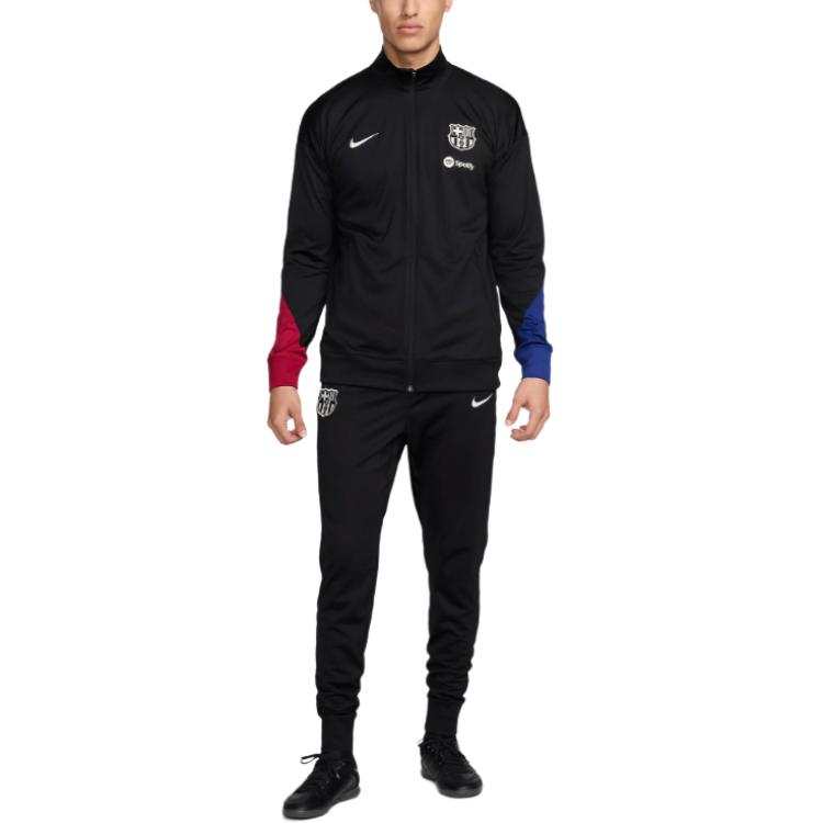 Nike Nike Dri Fit F.C. Barcelona Strike Soccer Jersey Set Men's Black