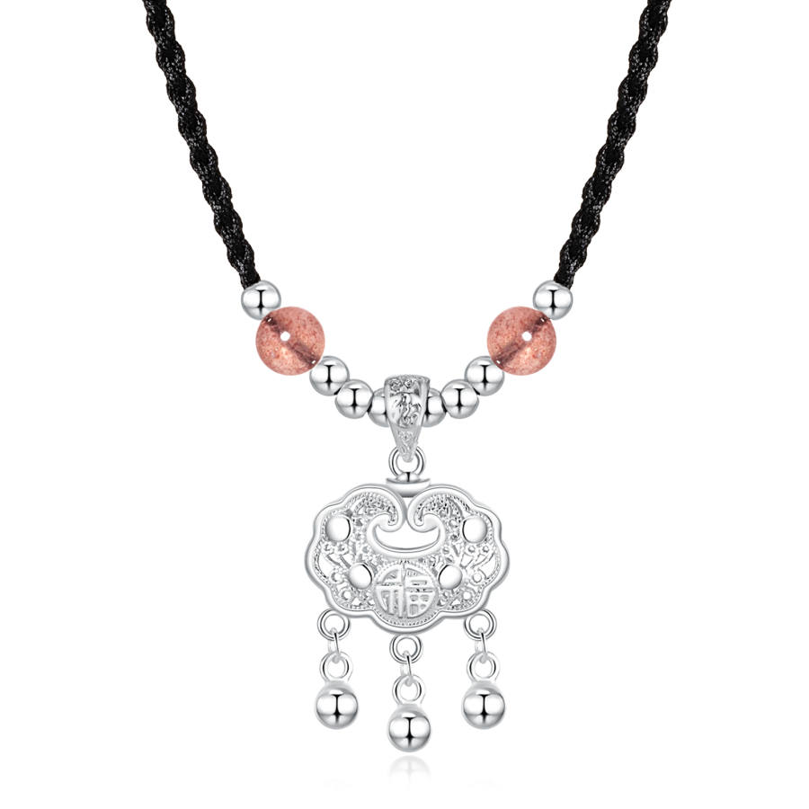 Jodie&Kevin Jodie&Kevin Strawberry Quartz Alloy Necklaces Unisex