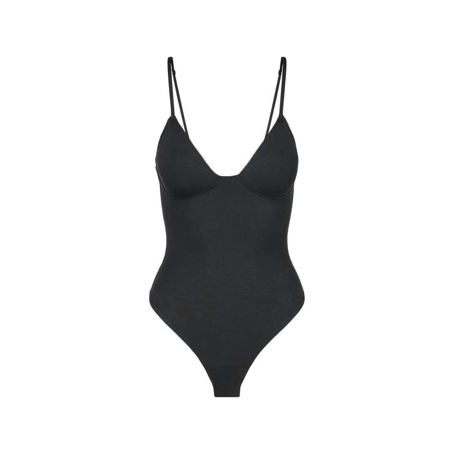 Skims SS25 COTTON SHAPEWEAR THONG BODYSUIT Jumpsuit Women's