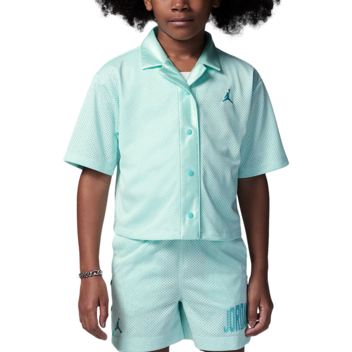 Jordan Jordan Shirt JumpmanMesh Ice House Children Aged 3 7 Years Old