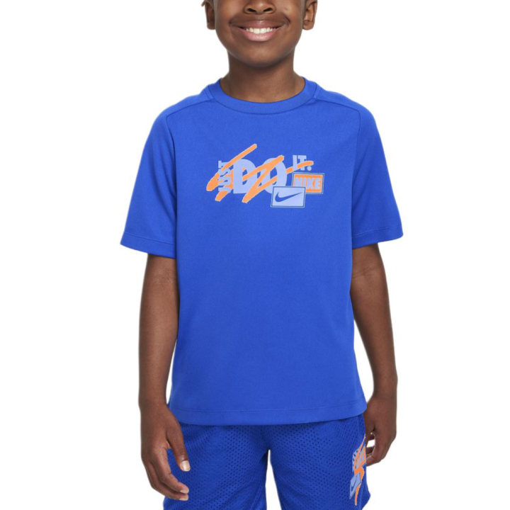 Nike Nike Dri Fit T Shirt Multi Royal Blue Children Aged 3 7 Years Old