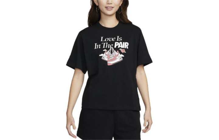 Nike Nike Drop Shoulder Sleeve T Shirt Women's Black