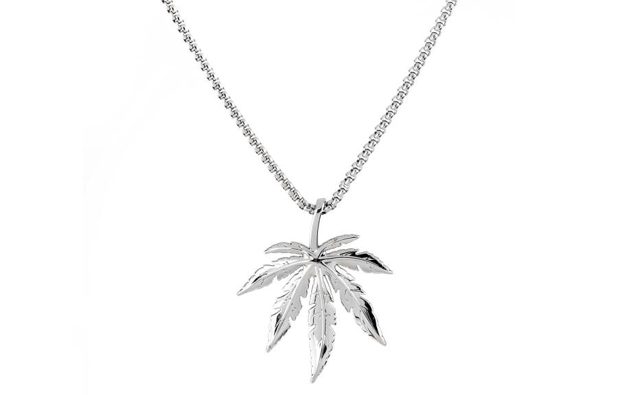 Guuka Titanium Steel Necklaces Unisex Silver