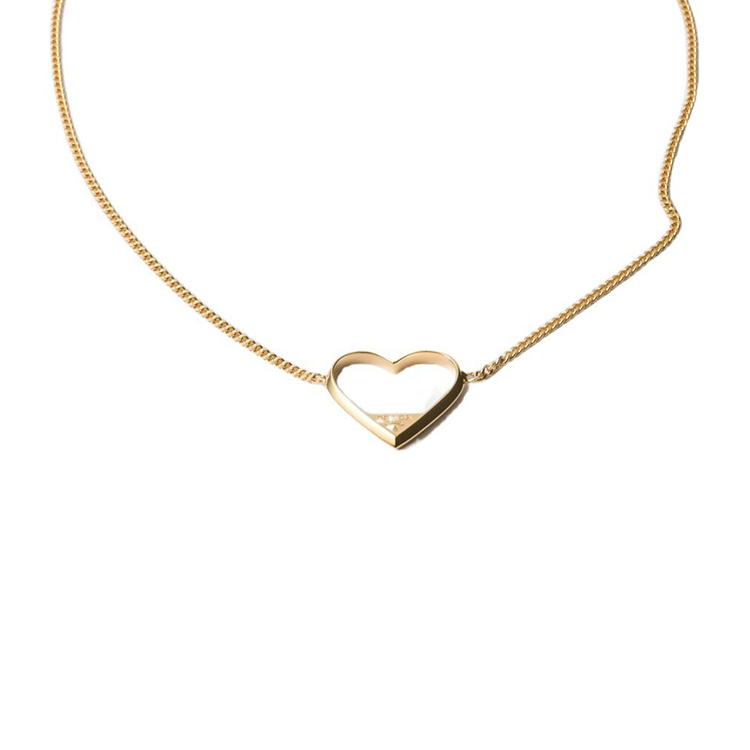PRADA PRADA Metal Necklaces Women's Gold