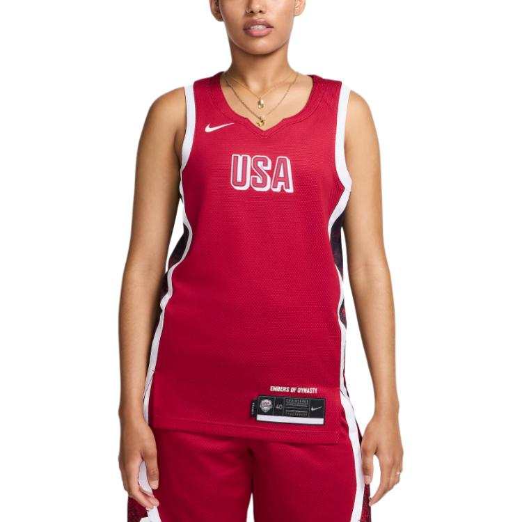 Nike Nike USAB Limited Road Basketball Jersey Women's Sports Red