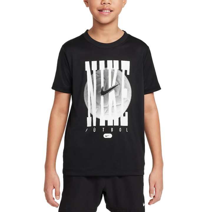 Nike Nike Dri Fit T Shirt Black Teenagers