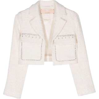 Elisabetta Franchi Kids Jackets Lapel Moderate
