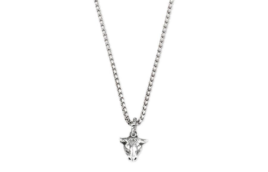 GUCCI 925 Sterling Silver Necklaces Unisex Silver